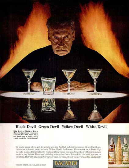 Bacardi Devil 1963 | Vintage Ad and Cover Art 1891-1970