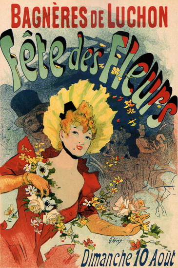 Bagneres De Luchon Fete Des Fleurs France | Sex Appeal Vintage Ads and Covers 1891-1970