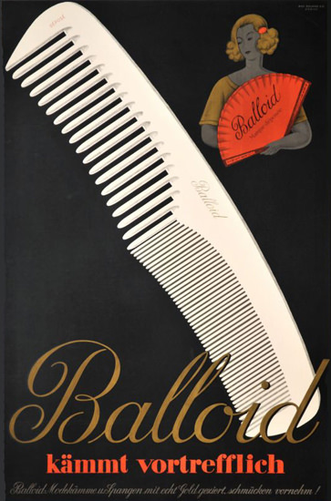 Balloid Kaemmt Vortrefflich 1930s Comb | Vintage Ad and Cover Art 1891-1970