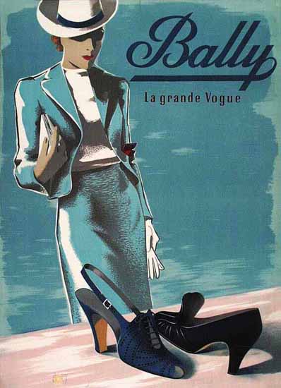 Bally Shoes Ad La Grande Vogue Switzerland Sex Appeal Mad Men Art Vintage Ad Art Collection