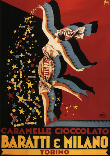 Baratti Milano Caramelle Cioccolato Torino Italia | Sex Appeal Vintage Ads and Covers 1891-1970