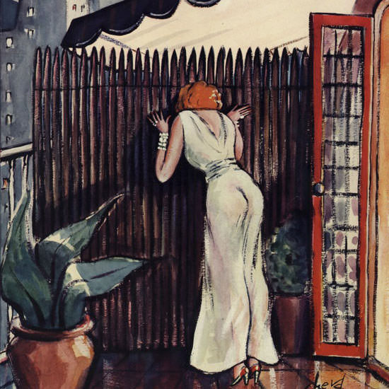 Barbara Shermund The New Yorker 1933_07_29 Copyright crop | Best of 1930s Ad and Cover Art