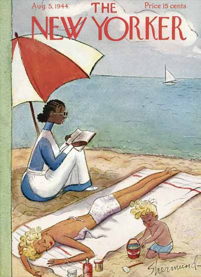 Barbara Shermund The New Yorker 1944_08_05 Copyright | The New Yorker Graphic Art Covers 1925-1945