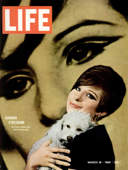 Barbara Streisand as Funny Girl 18 Mar 1966 Copyright Life Magazine | Life Magazine Color Photo Covers 1937-1970