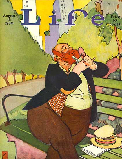 Barbarossa Life Humor Magazine 1930-08-15 Copyright | Life Magazine Graphic Art Covers 1891-1936