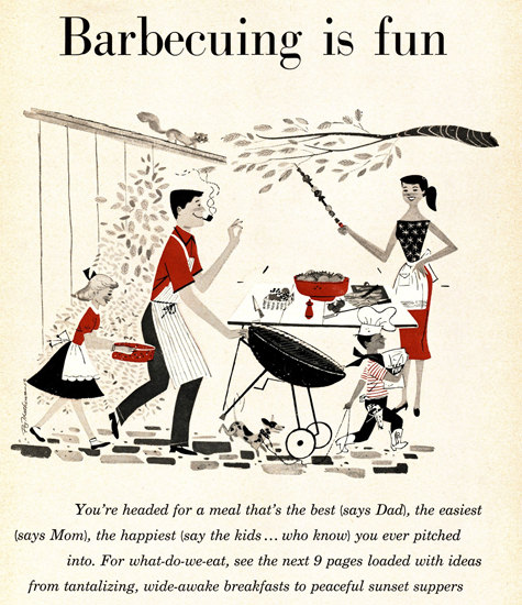 Barbecuing Is Fun | Vintage Ad and Cover Art 1891-1970