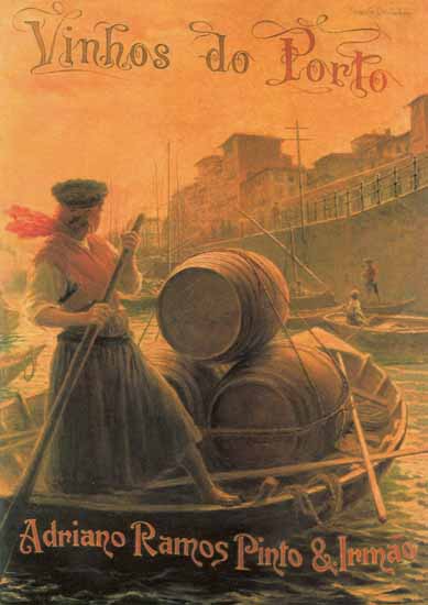 Barrel Barcos Rabelos Ramos Pinto Porto | Vintage Ad and Cover Art 1891-1970