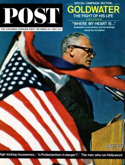 Barry Goldwater Saturday Evening Post 1964_10_24 | Vintage Ad and Cover Art 1891-1970