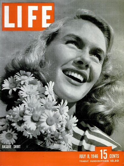 Basque Shirt 8 Jul 1946 Copyright Life Magazine | Life Magazine BW Photo Covers 1936-1970