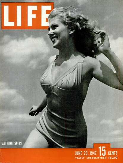 Bathing Suits 23 Jun 1947 Copyright Life Magazine | Life Magazine BW Photo Covers 1936-1970