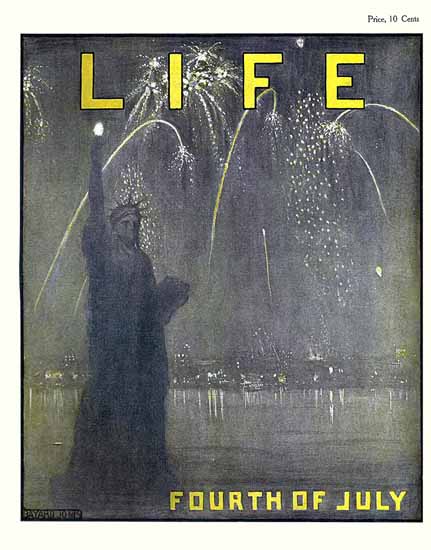 Bayard Jones Life Magazine Liberty 1905-07-06 Copyright | Life Magazine Graphic Art Covers 1891-1936