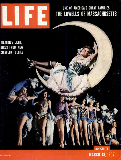 Beatrice Lillie Ziegfeld Follies 18 Mar 1957 Copyright Life Magazine | Life Magazine Color Photo Covers 1937-1970