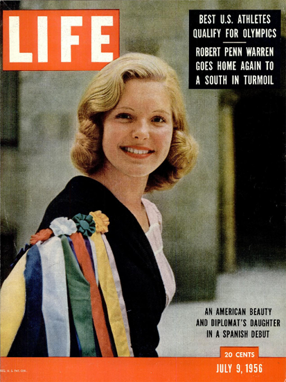 Beatrice Lodge in Spain 9 Jul 1956 Copyright Life Magazine | Life Magazine Color Photo Covers 1937-1970