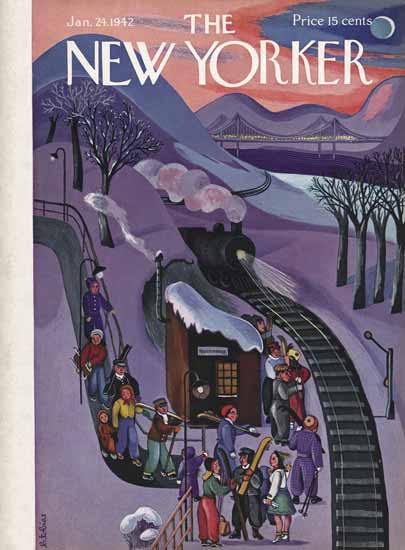 Beatrice Tobias The New Yorker 1942_01_24 Copyright | The New Yorker Graphic Art Covers 1925-1945