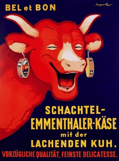 Bel Et Bon La Vache Qui Rit 1929 | Vintage Ad and Cover Art 1891-1970