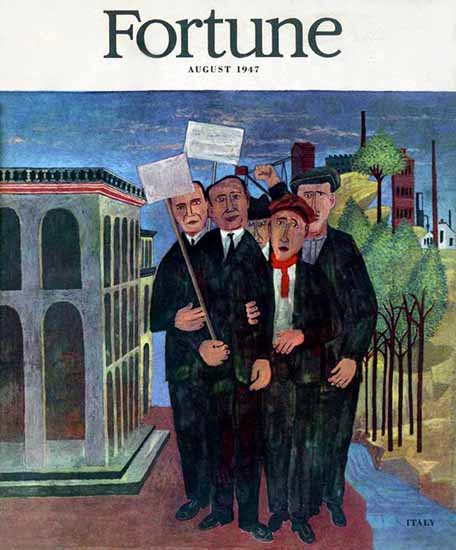 Ben Shahn Fortune Magazine August 1947 Copyright | Fortune Magazine Graphic Art Covers 1930-1959