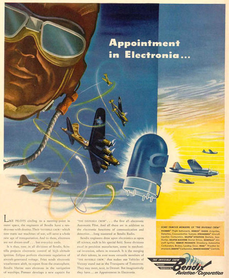 Bendix Appointment In Electronia 1943 | Vintage War Propaganda Posters 1891-1970