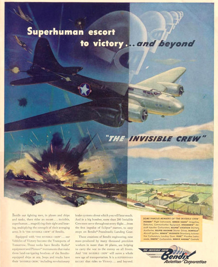 Bendix The Invisible Crew 1943 | Vintage War Propaganda Posters 1891-1970