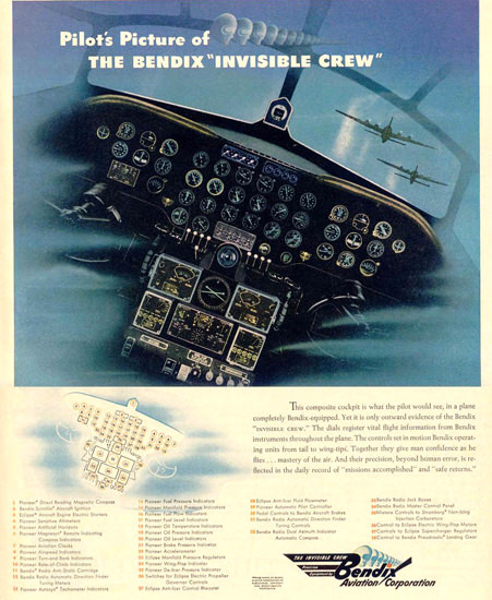 Bendix The Invisible Crew 1944 | Vintage War Propaganda Posters 1891-1970