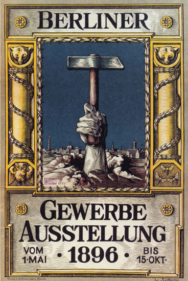 Berliner Gewerbeausstellung 1896 Germany | Vintage Ad and Cover Art 1891-1970