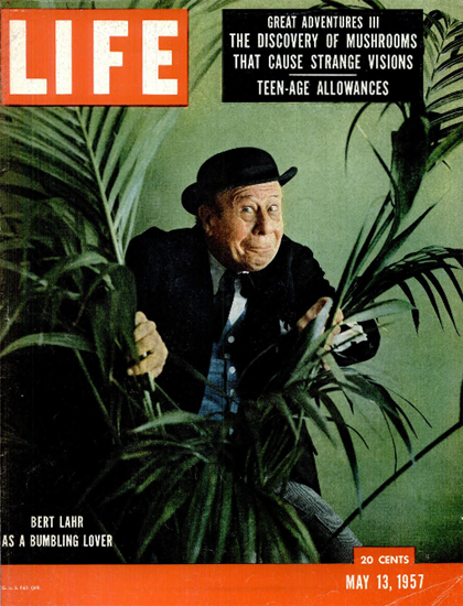 Bert Lahr as a Bumbling lover 13 May 1957 Copyright Life Magazine | Life Magazine Color Photo Covers 1937-1970