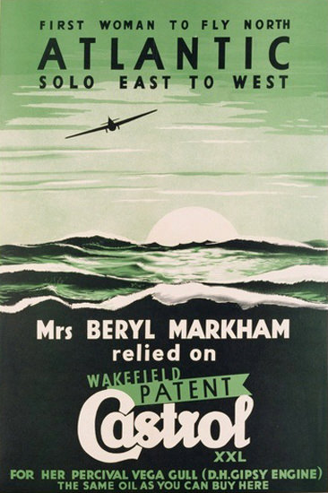 Beryl Markham First Woman Atlantic Flight 1938 | Vintage Ad and Cover Art 1891-1970