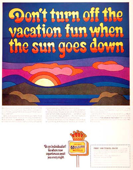 Best Western Motels 1968 Vacation Fun | Vintage Ad and Cover Art 1891-1970