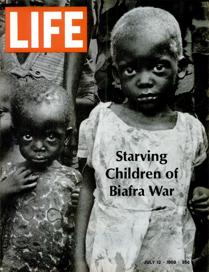 Biafra War and Starving Children 12 Jul 1968 Copyright Life Magazine | Life Magazine BW Photo Covers 1936-1970