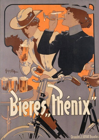 Bieres Phenix Bruxelles 1899 Beer | Sex Appeal Vintage Ads and Covers 1891-1970