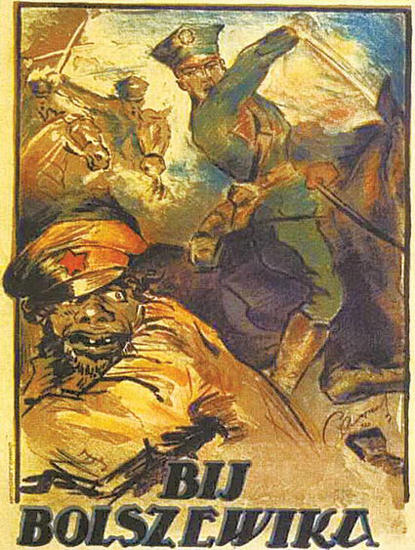 Bij Bolszewika 1920 | Vintage War Propaganda Posters 1891-1970