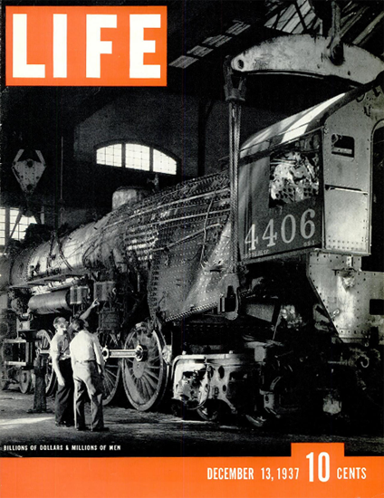 Billions of Dollars and Men 13 Dec 1937 Copyright Life Magazine | Life Magazine BW Photo Covers 1936-1970