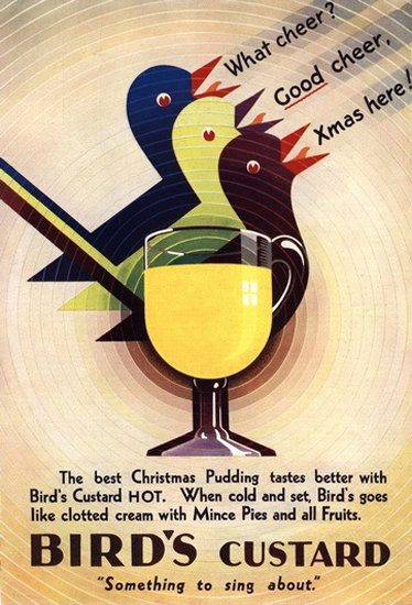 Birds Custard Xmas Birds | Vintage Ad and Cover Art 1891-1970