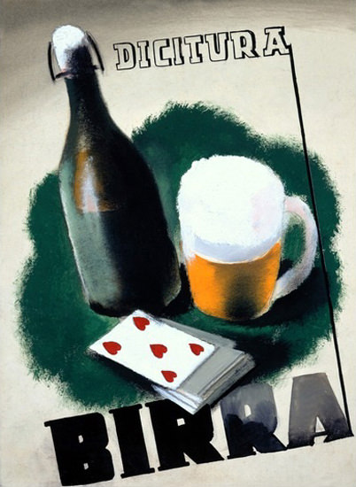 Birra Dicitura Deck Of Cards | Vintage Ad and Cover Art 1891-1970