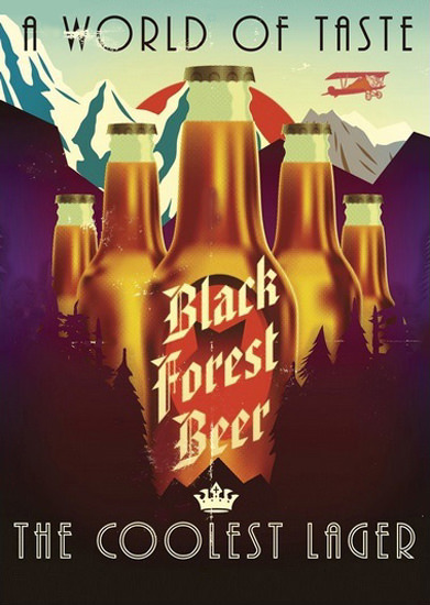 Black Forest Beer A World Of Taste | Vintage Ad and Cover Art 1891-1970