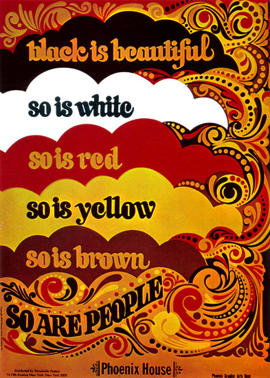 Black Is Beautiful So Are People Phoenix House | Vintage Ad and Cover Art 1891-1970