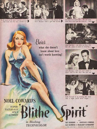 Blithe Spirit Movie Harrison Constance Cummings | Sex Appeal Vintage Ads and Covers 1891-1970