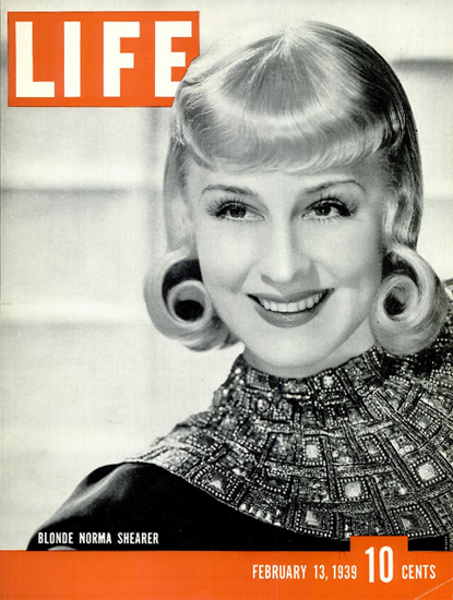 Blonde Norma Shearer 13 Feb 1939 Copyright Life Magazine | Life Magazine BW Photo Covers 1936-1970