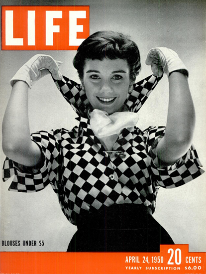 Blouses under 5 Dollars 24 Apr 1950 Copyright Life Magazine | Life Magazine BW Photo Covers 1936-1970