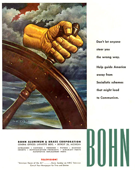 Bohn Aluminum Co Communism | Vintage War Propaganda Posters 1891-1970