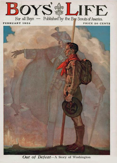 Boys Life February 1932 Norman Rockwell | 400 Norman Rockwell Magazine Covers 1913-1963