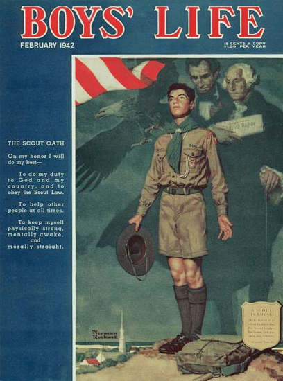 Boys Life February 1942 Norman Rockwell | 400 Norman Rockwell Magazine Covers 1913-1963