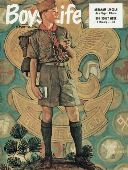 Boys Life February 1959 Norman Rockwell | 400 Norman Rockwell Magazine Covers 1913-1963