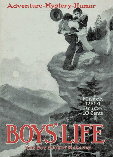 Boys Life March 1914 Norman Rockwell | 400 Norman Rockwell Magazine Covers 1913-1963