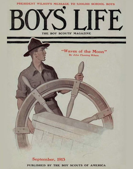 Boys Life September 1913 Norman Rockwell | 400 Norman Rockwell Magazine Covers 1913-1963