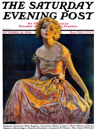 Bradshaw Crandell Artist Saturday Evening Post 1926_10_23 | The Saturday Evening Post Graphic Art Covers 1892-1930