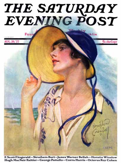 Bradshaw Crandell Cover Artist Saturday Evening Post 1927_08_20 | The Saturday Evening Post Graphic Art Covers 1892-1930