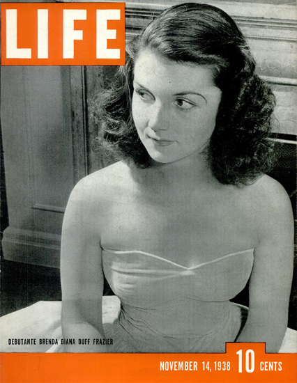 Brenda Diana Duff Frazier 14 Nov 1938 Copyright Life Magazine | Life Magazine BW Photo Covers 1936-1970