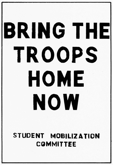 Bring Troops Home Student Mobilization Vietnam | Vintage War Propaganda Posters 1891-1970