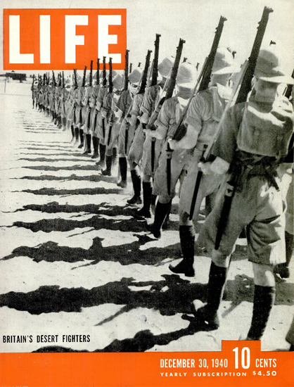 Britains Desert Fighters 30 Dec 1940 Copyright Life Magazine | Life Magazine BW Photo Covers 1936-1970