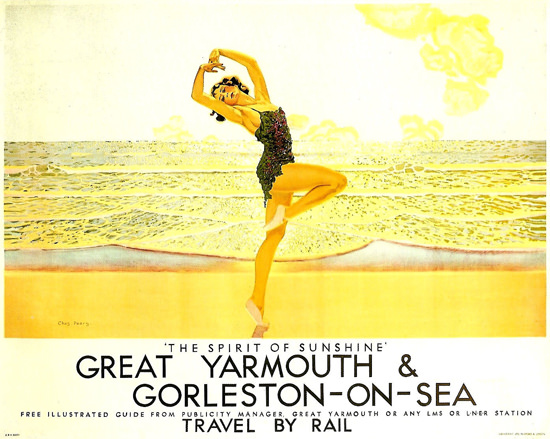 British Railways Great Yarmouth Gorleston 1930s | Sex Appeal Vintage Ads and Covers 1891-1970